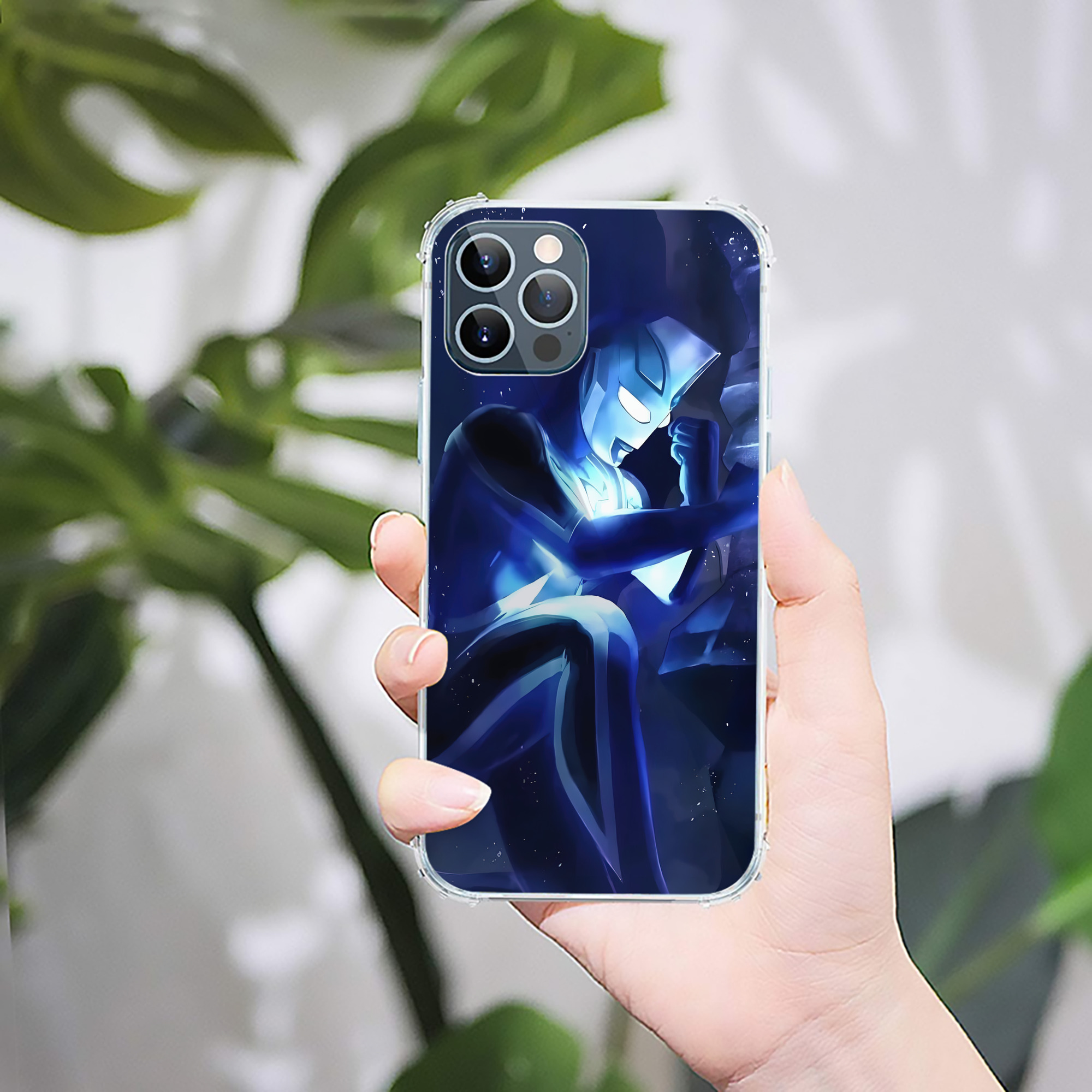 （画像用） ウルトラマン Ultraman 【iPhone 12シリーズ対応】透明スマホケース（クリアソフトケース）